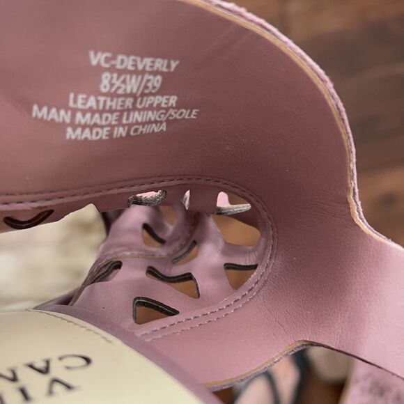 Vince Camuto Mauve Beverly Sandals Size 8.5 W - Picture 5 of 6